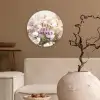Quote - Bloemen - Schilderachtig Wandcirkel plexiglas klein -sfeer1