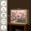 Bloemen - Paars - Wazig Light Box met batterij (Wandlamp) middel -USP_websiteoverzichtNL