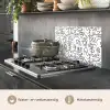 Vormen - Abstract - Zwart - Wit keuken achterwand spatscherm klein 900 -usp_NL