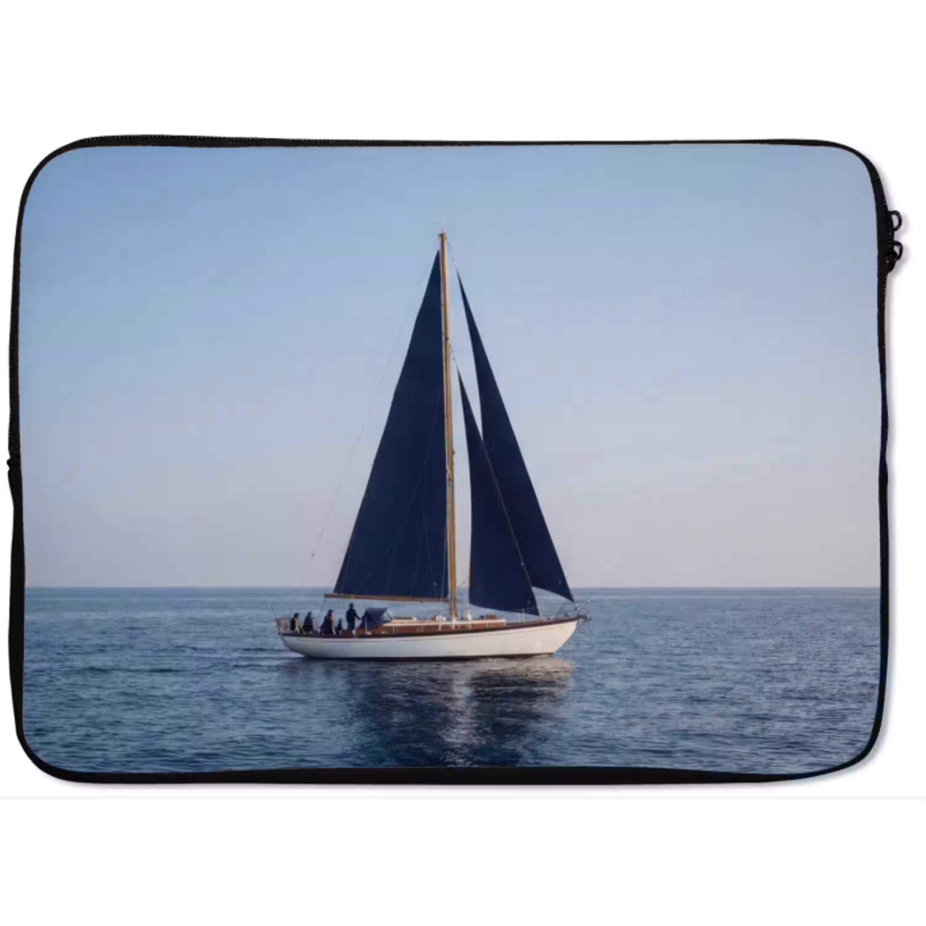 Zeilboot - Zee - Blauw laptophoes neopreen klein -zkaufland3dotto
