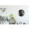 Boeddha - Grijs - Spiritualiteit - Buddha beeld - Religie Wandcirkel aluminium klein -kinderkamer