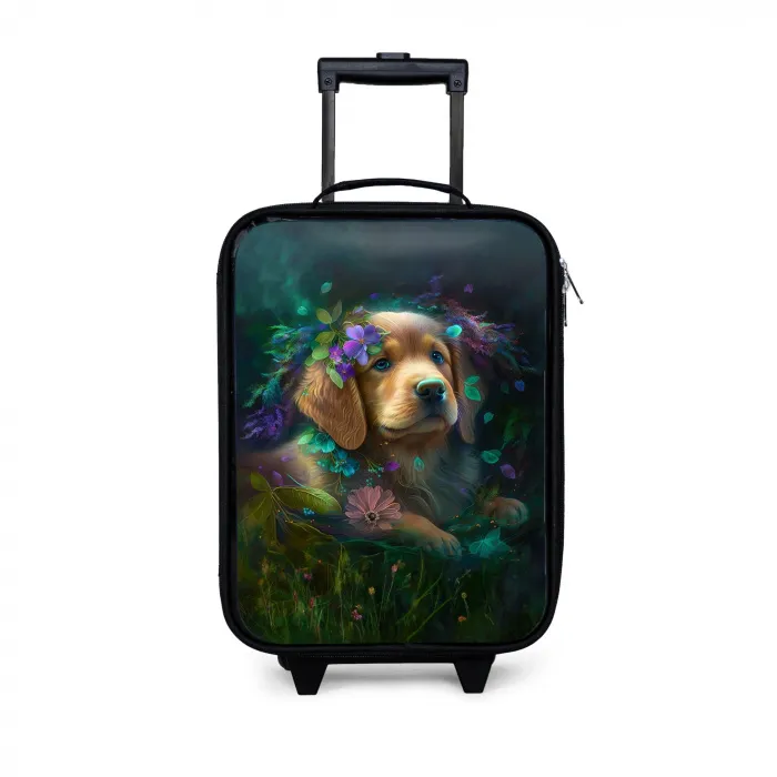 Polly Pup Kinderkoffer - Zwart klein -3d