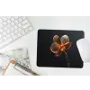Orchidee - Doorzichtig - Bloem muismat rubber klein -witbureau