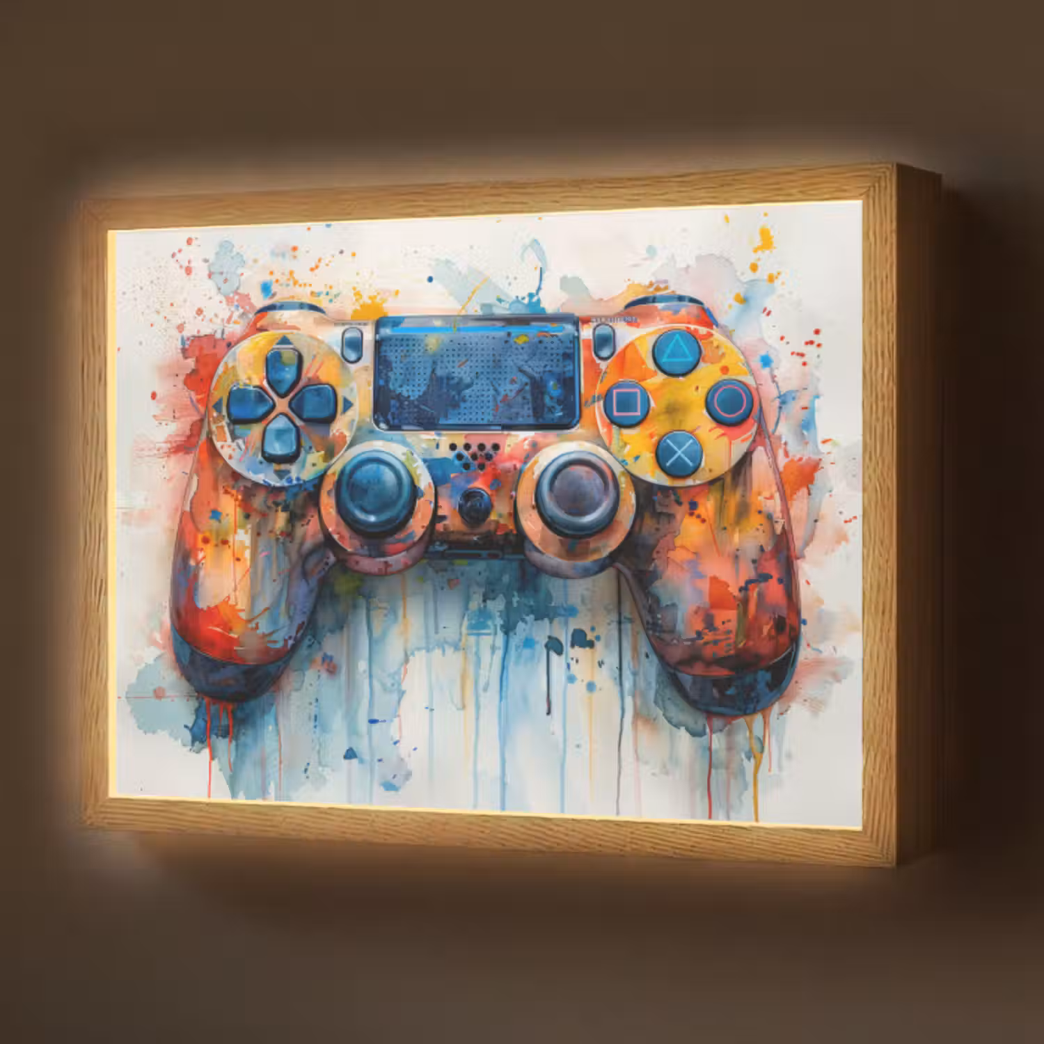 Lightbox - Wandlamp - Kinder- en tiener kamer - Gaming - Game controller