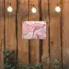 Goud - Marmer - Roze tuinposter los doek klein -sfeer1
