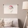 Kerstman - Kerst - Quote - Beige Wandkleed katoen klein -sfeer4