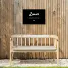 Zomer, zon, wijn & kletsen - Tekst - Zomer - Wijn - Quotes Tuinposter op houten frame 2 cm dik klein -sfeer4