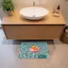 Badeend - Zwemband - Geel Badmat klein -sfeer1