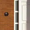 Bruine vlakken - Modern Naambord Rond klein -sfeer3-rond-XS
