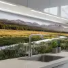 Berglandschap - Rivier - Bos keuken achterwand 2 middel -3d_schuin