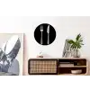 Bestek - Klassiek - Elegant Wandcirkel aluminium klein -kantoor