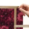 Dahlias - Bloemen - Rood Light Box met batterij (Wandlamp) middel 907 -USP_websiteprintNL