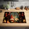 Gnooms - Kerst - Raam - Kleurrijk Inductie beschermer vinyl 3mm klein -sfeer5