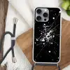 Verfspatten - Wit - Abstract - Explosie Hoesje iPhone 16 Pro Max met koord klein -sfeer4