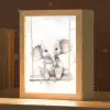 Olifant - Dier - Kinderen Light Box met kabel klein -zzz_3d_website
