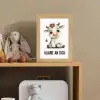 Koe - Wit - Dieren - Geloof in jezelf Light Box met kabel klein -sfeer2_kind