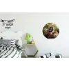 Dennenappels - Kerstsfeer - Bruin - Groen Wandcirkel aluminium klein -kinderkamer