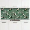 Kersenbloesem - Kraamvogels - Groen keuken achterwand 2 middel 871 -3d