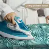 Palmbladeren - Sierlijk - Blauw - Groen Wandkleed katoen klein 269 -sfeer9