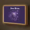 Monster - Paars - Ruimte Light Box met batterij (Wandlamp kind) middel -z3d_website