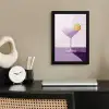Cocktail - Paars - Minimalistisch - Citroen fotolijst zwart zonder passe partout klein -sfeer1