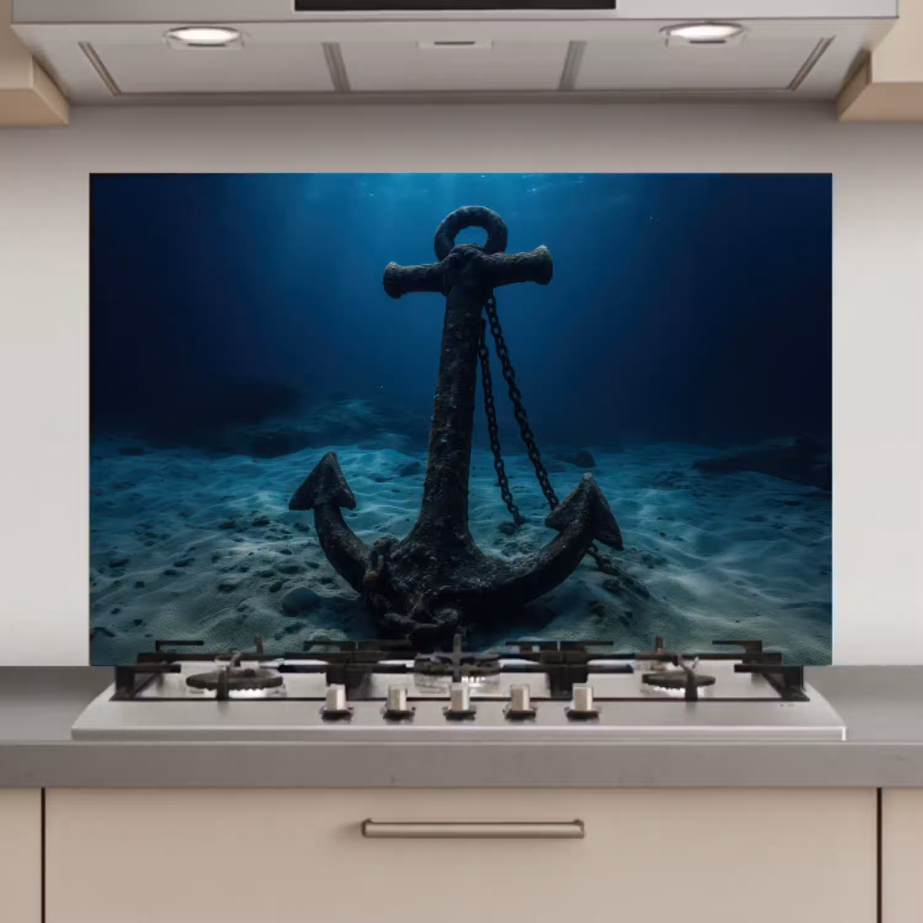 Anker - Ijzer - Zeebodem - Zand keuken achterwand spatscherm klein -3d_website