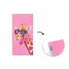Giraf - Roze - Bril - Sjaal fotobehang vinyl groot -3d
