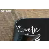 Quotes - Zonnetje, wijntje & kletsen - Tekst - Wijn - Zomer Placemat vinyl groot -closeup