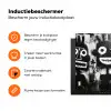 Schilderij - Figuren - Zwart - Abstract Inductie beschermer vinyl 3mm klein -zzzzzzz-td-ups