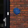 Blauwe rozen - Sierlijk Naambord Organisch middel -sfeer1
