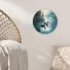 Bos - Water - Eenden - Mistig Wandcirkel plexiglas klein -sfeer5