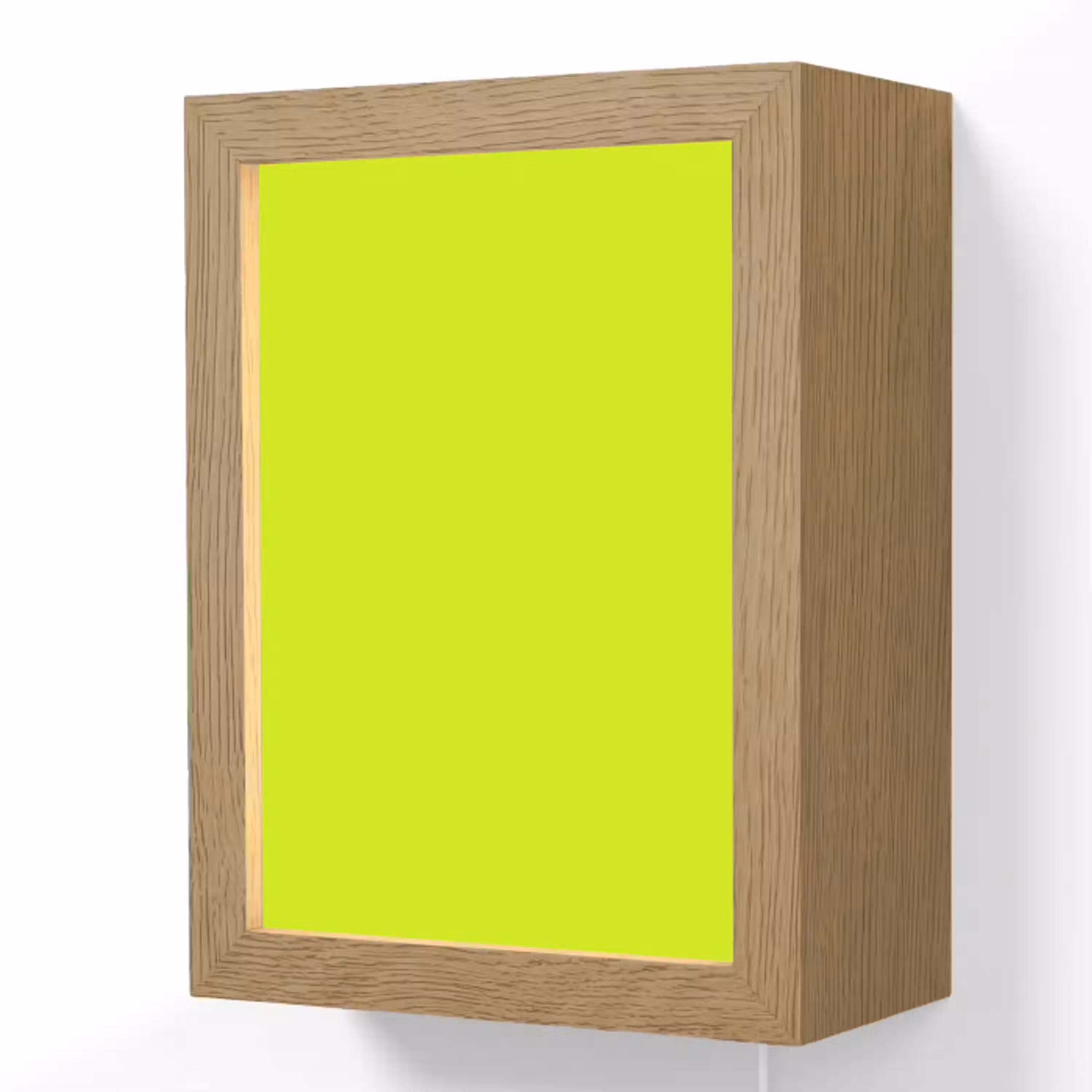 Electric - Lemon - Geel Light Box met kabel (Wandlamp) klein 929 -3d