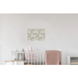 Linnen - Patroon - Groen Muursticker klein 286 -kinderkamer