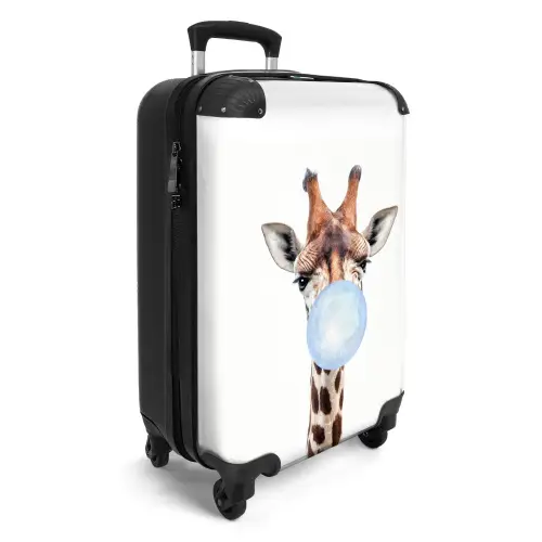 Kauwende Kobus blauw NBS - Handbagage koffer - Unisex middel -productfoto_3d