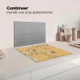 IJsvogels - Bloesem - Geel Inductie beschermer vinyl 3mm middel -wsfeer7_website