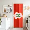 Ciao bella - Tekstwolk - Strepen - Oranje deurposter klein -sfeer5