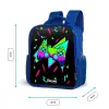 Neon controller op zwart Kinderrugzak - Blauw middel -productfoto_formaten