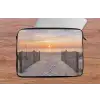 Zonsondergang - Strand - Zand laptophoes neopreen klein -tafel