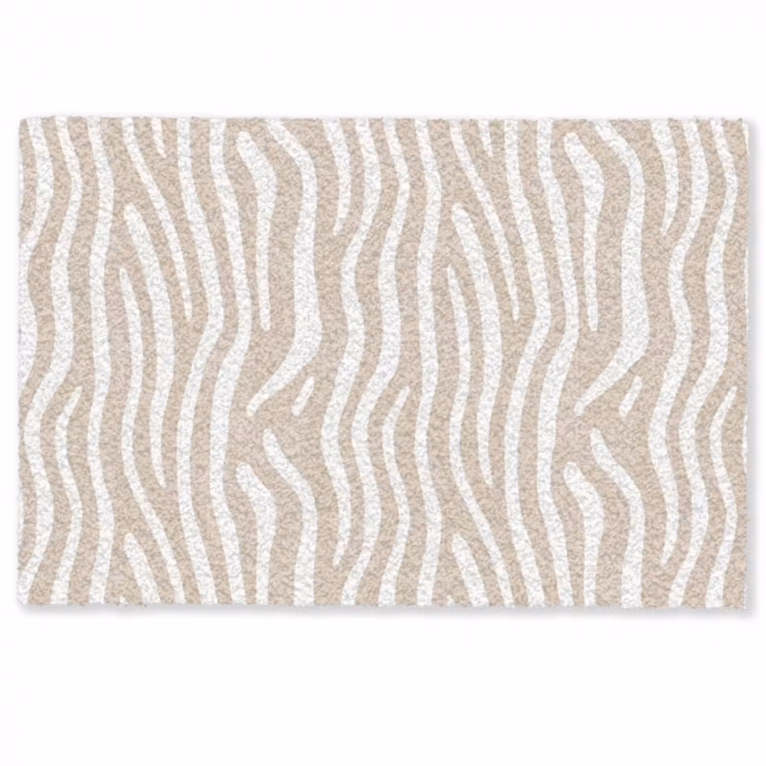 Fußmatte - Abstrakt - Zebra - Beige