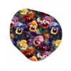 Viooltjes - Kleuren - Bloemblaadjes Wandcirkel Organisch Forex 3mm klein 629 -3d
