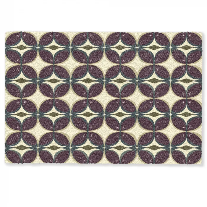 Cirkel - Retro - Kleurrijk Deurmat klein 898 -zkaufland3d