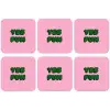 Yes fun - Groen - Roze onderzetter kurk middel -zkaufland3dotto