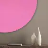 Palmbomen - Modern - Roze Akoestische PET Vilt - Rond klein -sfeer5_closeup