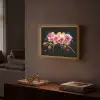 Orchidee - Graffiti - Kleurrijk - Bloemen - Abstract Light Box met batterij (Wandlamp) middel -sfeer1