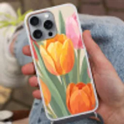 Tulpen - Abstract - Kleurrijk Hoesje iPhone 16 Pro Max met koord klein -sfeer3