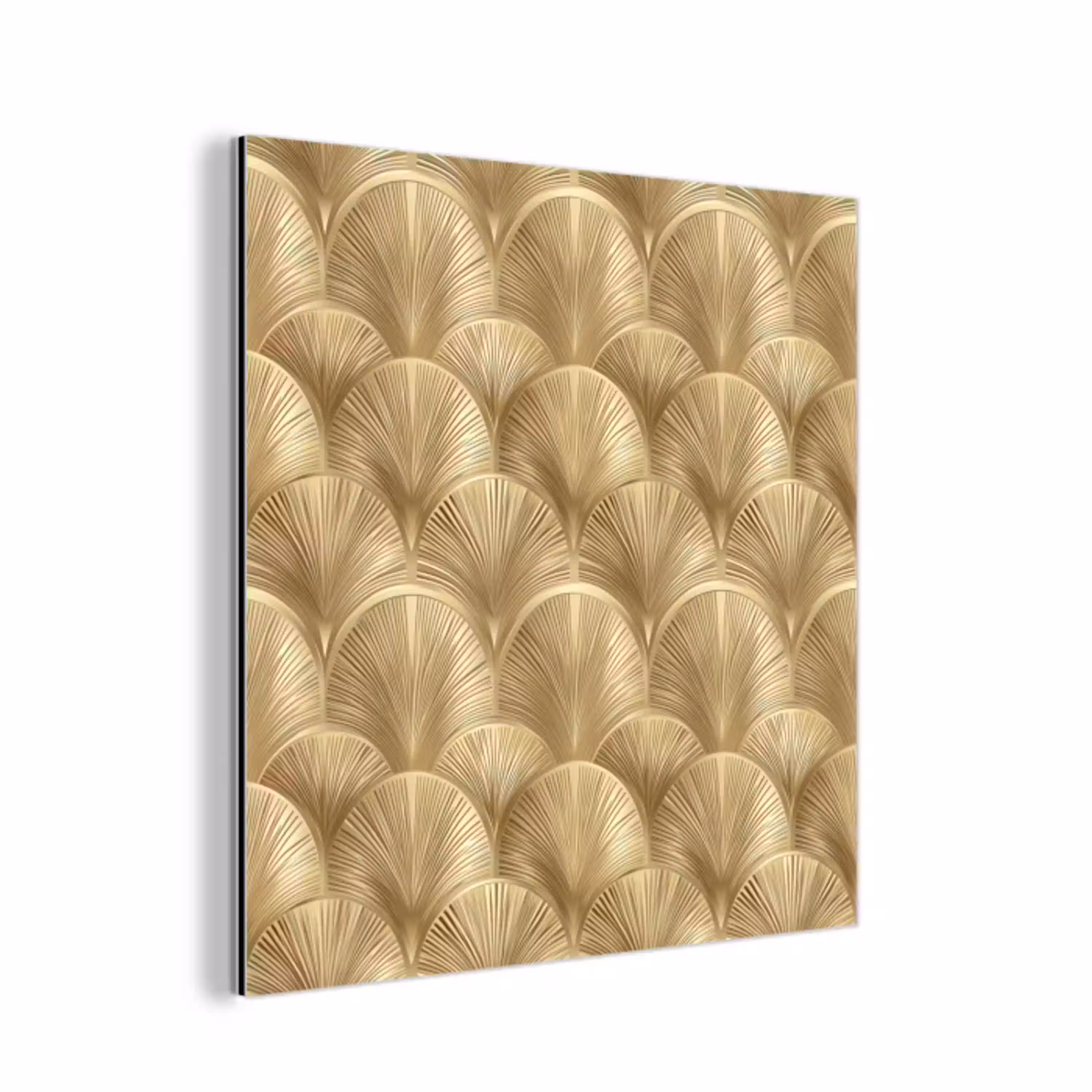 Patroon - Waaier -  Goud aluminium wit klein 46 -3d