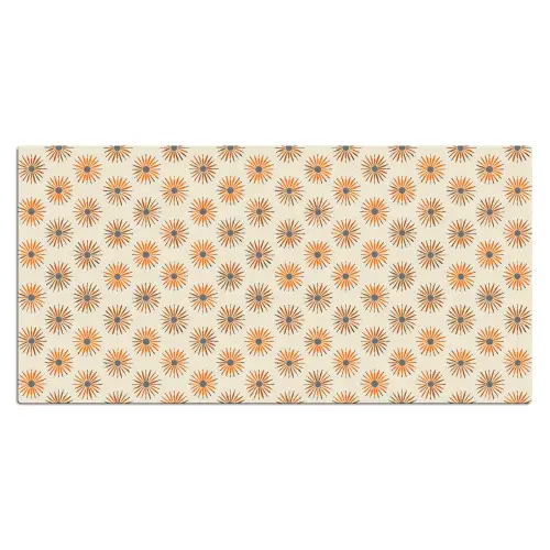 Madelief - Patroon - Oranje Muismat XXL klein 681 -3d_leeg