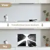 Gebouwen - Lucht - Zwart keuken achterwand spatscherm klein -voor_na_NL