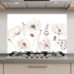 Bloemen - Pastel -  Planten - Wit keuken achterwand spatscherm klein -3d_website
