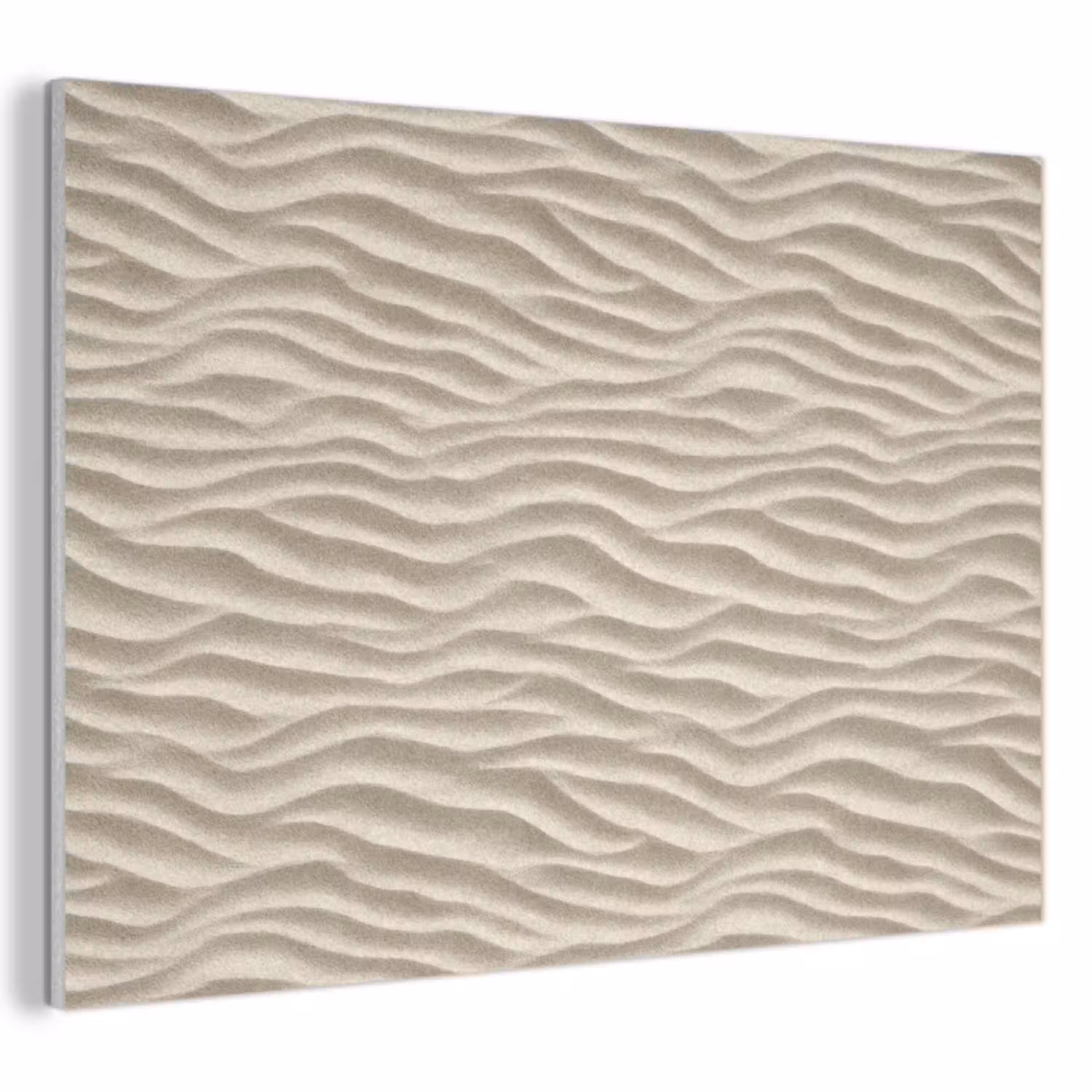 Zand - Golven - Beige PET vilt klein 837 -3d